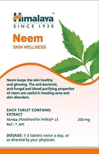Himalaya Wellness Pure Herbs Neem Skin Wellness, 60 Tablets-7.webp